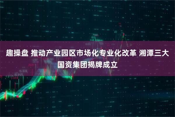 趣操盘 推动产业园区市场化专业化改革 湘潭三大国资集团揭牌成立