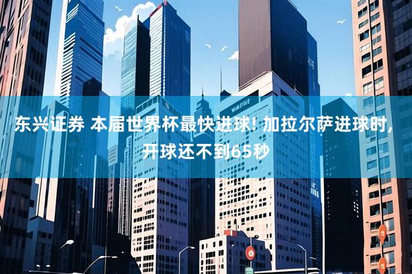 东兴证券 本届世界杯最快进球! 加拉尔萨进球时, 开球还不到65秒